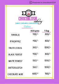 Chocoblush menu 1