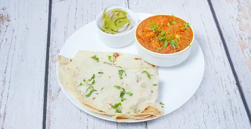 Kathi Kabab With 2 Rumali Roti