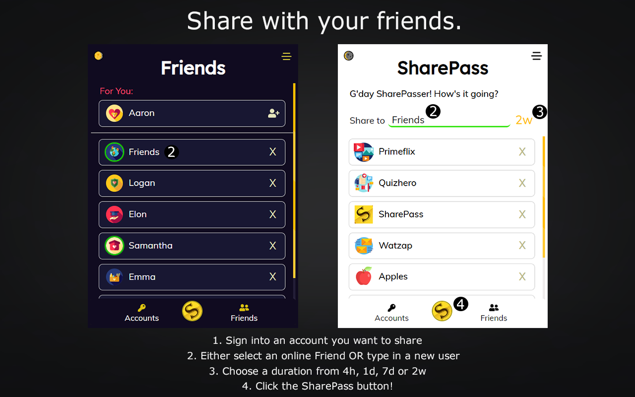 SharePass - Share Accounts. Not Passwords. Preview image 4