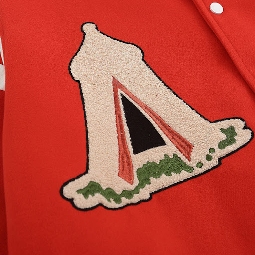 Title 8, Mens Embroidered Lapel Jacket Baseball Coat, a...
