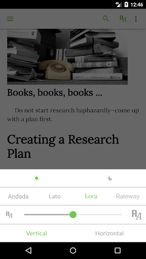 Screenshot Writing Textbook
