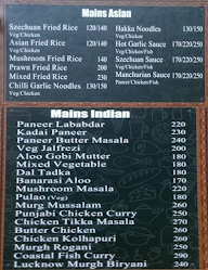 Denim Bistro menu 3