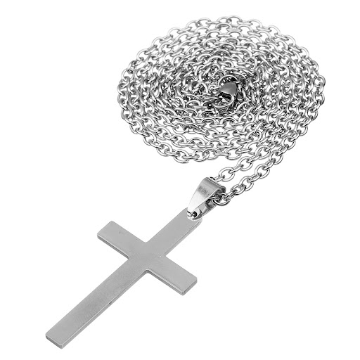 Title 7, Simple cross necklace