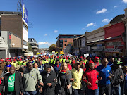 Opposition parties march calls for secret ballot. Picture Credit: Kgaugelo Masweneng