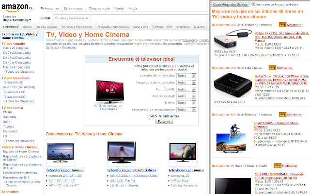 Adquisitio, the real-time Amazon deal finder