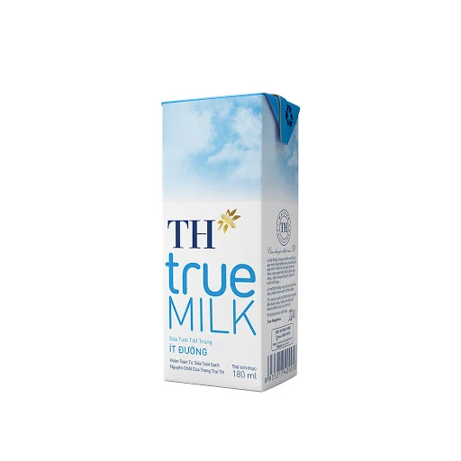 Thùng 48 Hộp Sữa Tươi Tiệt Trùng Ít Đường TH True Milk 180ml