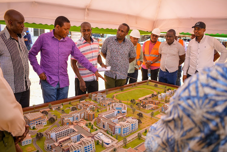 Tourism Cabinet Secretary Alfred Mutua when he paid a visit to Ronald Ngala Utalii college in Kilifi on October 14, 2023.