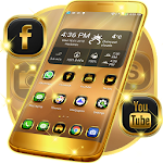 Cover Image of 下载 Neon Gold Theme For Launcher 1.308.1.198 APK
