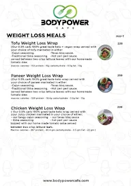 Body Power Cafe menu 3