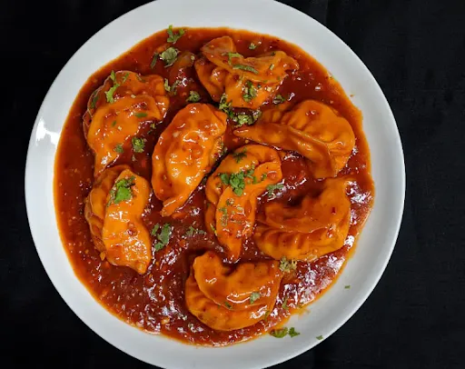 Veg Pan Fried Momos [6 Pieces]