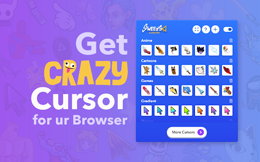 Sweezy Cursors ★ Chrome için Özel İmleç