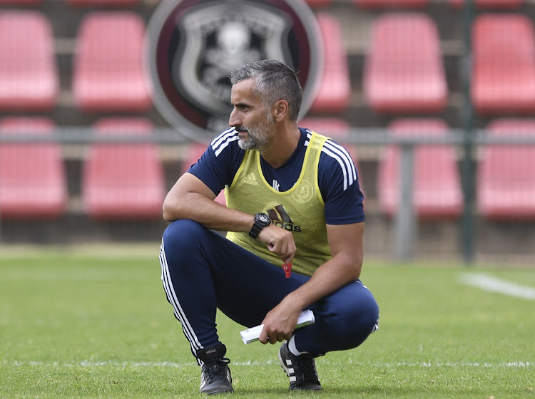 Orlando Pirates coach Jose Riveiro during his team's training session at Rand Stadium on March 15 2023.