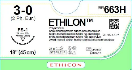 Ethilon 3/0 FS-1 45cm 663H