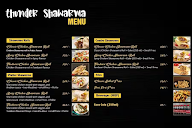 Thunder Shawarma menu 1