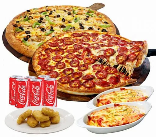 6 Spicy Chicken Pizza (7 Inch) + 6 Chicken Parcel + 6 Coke