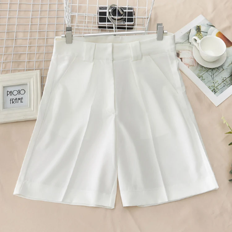 Title 7, Damen Sommer Loose Five-Point Wide-Leg Shorts, ...