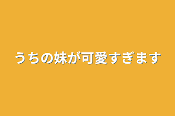 うちの妹が可愛すぎます