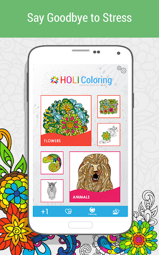 Coloring Book for Adults Holi