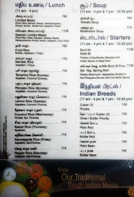 Hotel Saravana Bhavan menu 2