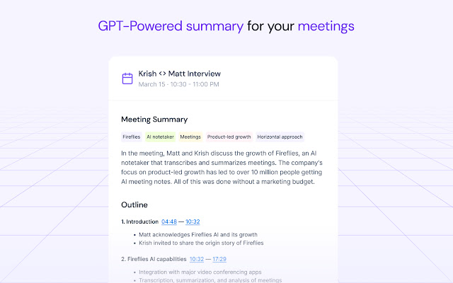 AI notetaker to transcribe, summarize, analyze meetings