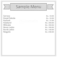 Aggarwal Sweet Corner menu 1