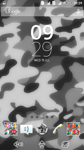 Camouflage Gray Xperien Theme