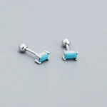 White Gold Color Turquoise