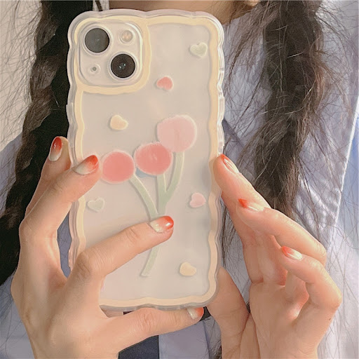 Title 4, Colorful Tulip Flower Love Phone Case. Show you...