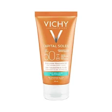 Kem Chống Nắng Vichy Không Gây Nhờn Rít Ideal Soleil Dry Touch SPF 50 Chống Tia UVA + UVB 50ml