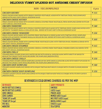 Dumpling Delights menu 