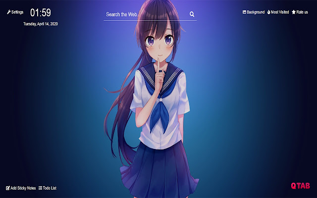 Cute Anime Girl Wallpapers New Tab HD