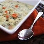 Creamy Chicken and Wild Rice Soup was pinched from <a href="http://allrecipes.com/Recipe/Creamy-Chicken-and-Wild-Rice-Soup/Detail.aspx" target="_blank">allrecipes.com.</a>