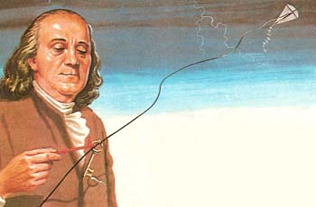 Image result for benjamin franklin electricity