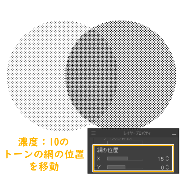 クリスタ：トーン重ね