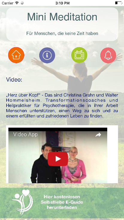 Android application Mini Meditation screenshort