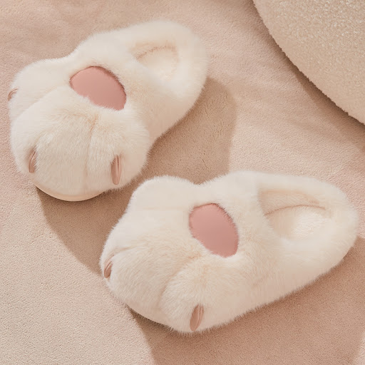 Title 1, Cute Cat Claw Cotton Slippers for ultimate comf...