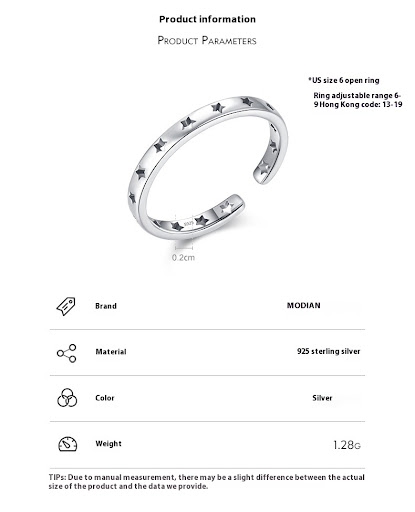 Title 3, S925 Sterling Silver Original Design Simple All...
