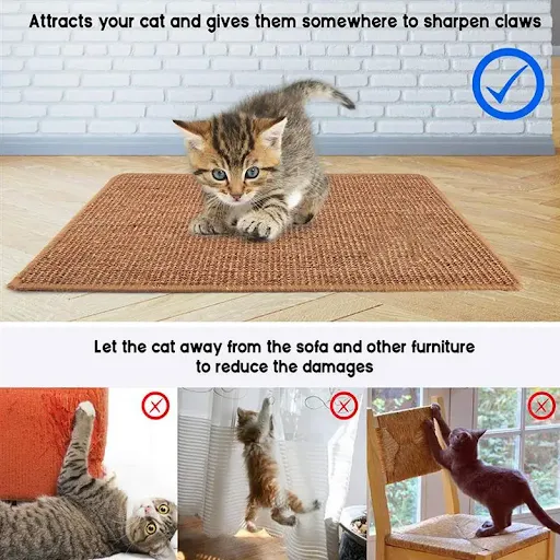 Cat Scratcher Sisal Mat Board Cat Scratch for Sharpen Nails Scraper Cats Tree Cat scratching post Sofa Mats Furniture Pr