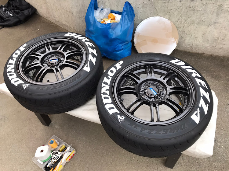 ビートのDIY・タイヤレター・塗布量の加減が難しい…に関するカスタム事例の投稿画像5枚目