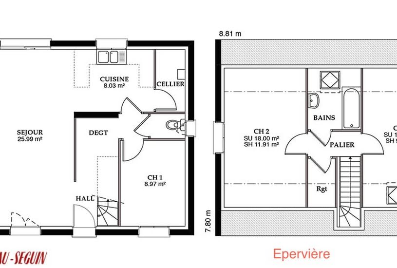  Vente Terrain + Maison - Terrain : 500m² - Maison : 83m² à Beauval (80630) 