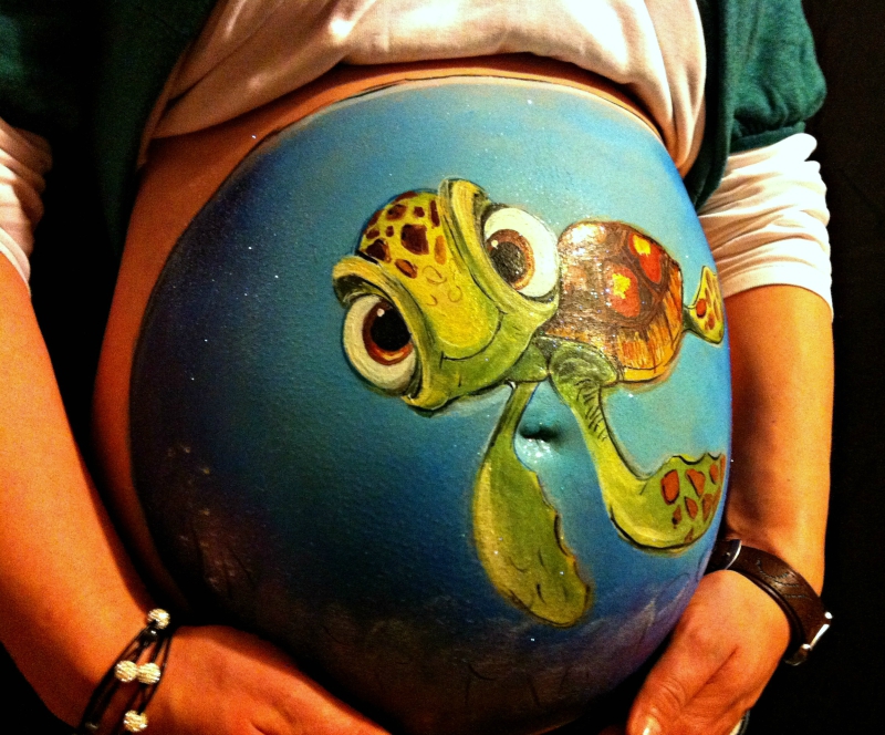 Beautifully Painted Pregnant Baby Bumps