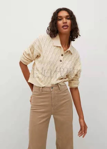 Title 6, Womens Short Twist Knitted Sweater Womens Fre...