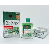 01 Dầu Khuynh Diệp Con Ó Mỹ Eagle Brand Eucalyptus Oil 30Ml (2 Nắp - Singapore Sản Xuất)