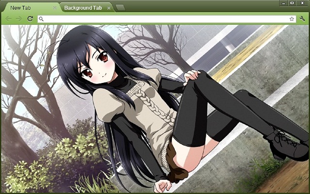 Accel World Theme (Green) chrome extension