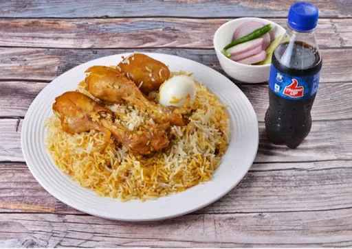 Chicken Biryani With Cold Drinks