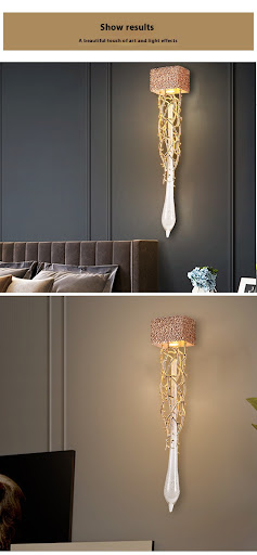 Title 1, Bedroom Living Room Dining Room Crystal Wall Lamp