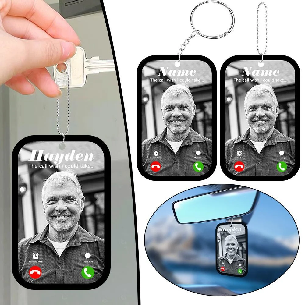 Title 10, Gepersonaliseerde acrylfoto sleutelhanger Platt...