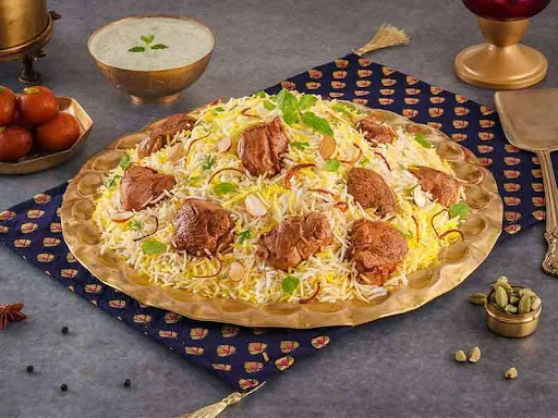 Dum Gosht Biryani (Dum Mutton Biryani, Boneless - Serves 4-5)