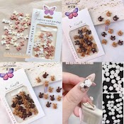 Set Charm Nơ, Gấu, Thỏ, Hoa Trang Trí Móng, Phụ Kiện Nail Cao Cấp