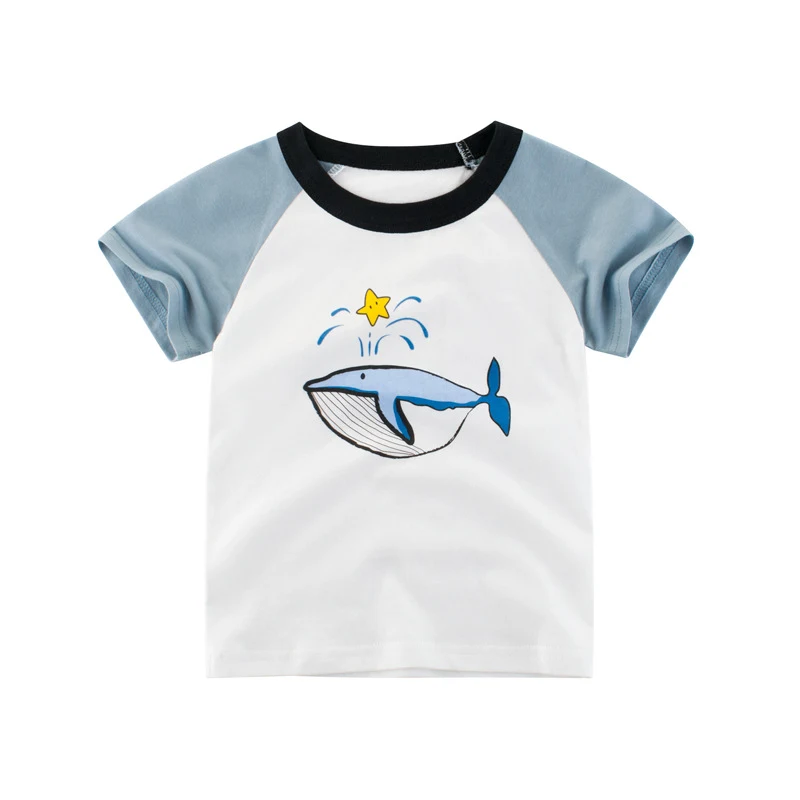 Kinder Ronde Hals Katoenen Korte Mouw T-shirt Comfortabel en Ademend Essentiële Kleding voor Dagelijks Gebruik Verkrijgbaar in Verschillende Kleuren